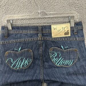 Vintage Apple Bottoms Jeans Womens 5/6 Blue Denim Low Rise Bootcut Y2K Ladies
